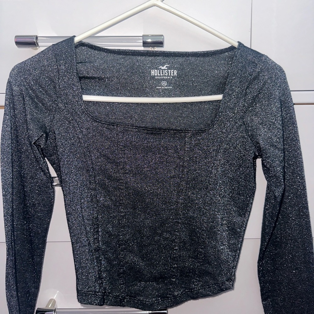 Hollister glittery long sleeve shirt Size XS